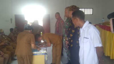 Camat Huta Bayu Raja, Sertijabkan Sebelas Orang Kades Terpilih