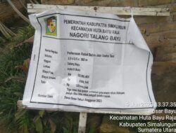 Pengerjaan Fisik Nagori Talang Bayu Di Pertanyakan