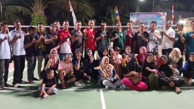 Pagelaran Turnamen Badminton PB Hangtuah Desa Medang Telah Memasuki Grand Final